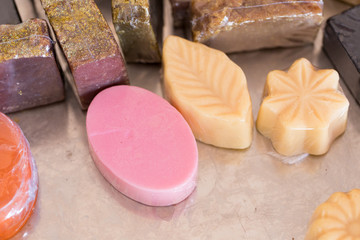 Process of soap making.