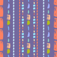 Brush stroke artistic seamless pattern