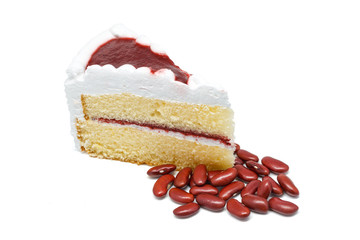 Strawberry Cake Shop White background