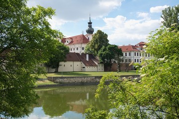 Fototapeta na wymiar Brevnov Monastery, Prague, Czech Republic