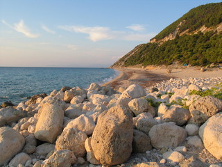 Fototapeta na wymiar Pefkoulia Beach - Lefkada - Greece