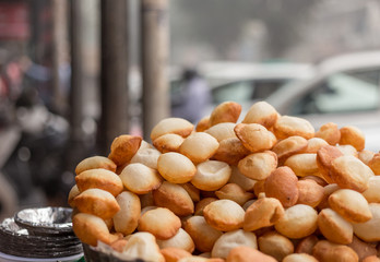 Gol Gappe - Indian street food - obrazy, fototapety, plakaty