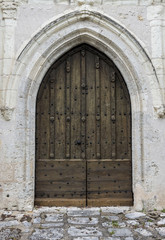 Fototapeta na wymiar Old Church Door Orleans