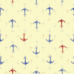 Watercolor drawing of anchors