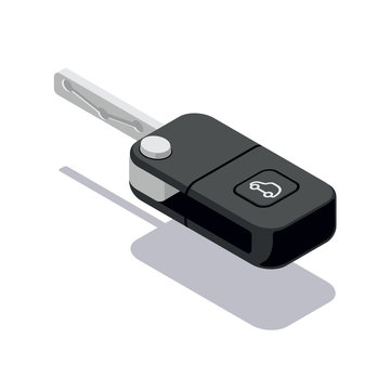 Isometric Car Key Icon