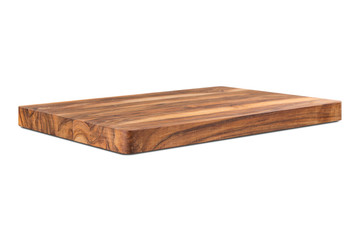 new rectangular wooden cutting board, top view