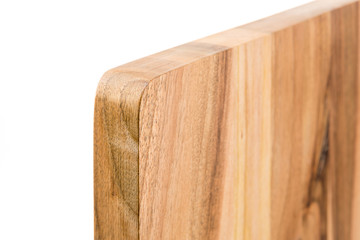 new rectangular wooden cutting board, top view
