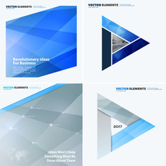 Abstract vector design elements for graphic layout. Modern business background template