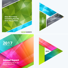 Abstract vector design elements for graphic layout. Modern business background template