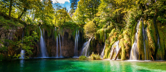 waterfalls in Plitvice Lakes National Park