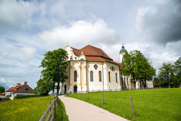Fototapeta na wymiar Pilgrimage Church of Wies, Bavaria, Germany.