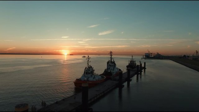 Sunset Bremerhaven