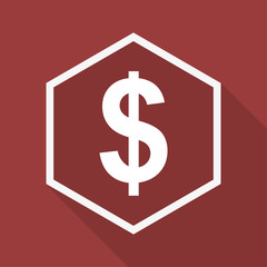 Poly Button mit Schatten - USD - Banking