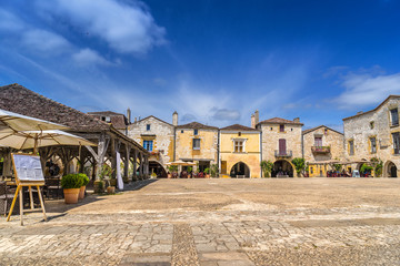 Fototapeta premium The Dordogne village Montpazier in south east France