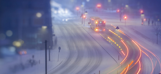 winter night traffic  © babaroga