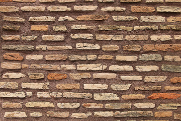 Texture of a vintage brick wall