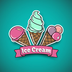 Ice Cream emblem Rasterized copy