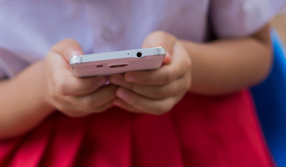 Children playing mobile