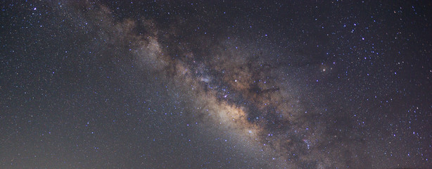 Clearly milky way on night sky