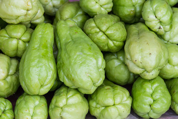 Fototapeta premium pile of Chayote