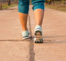 Fototapeta na wymiar woman jogging