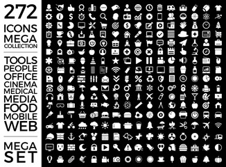 Set Of Icons, Quality Universal Pack, Big Icon Collection Vector Design Eps 10
