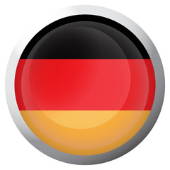 Isolated flag of Germany on a button, Vector illustration