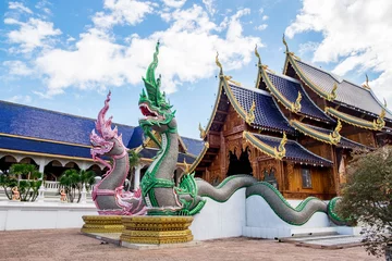 Möbelaufkleber Ban Den temple is a Thai temple which is located in the northern part of Thailand It is one of the most beautiful and famous Thai temples in Chiang Mai © Nattapol_Sritongcom