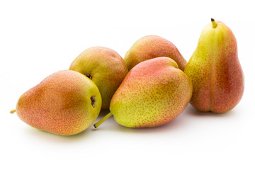 Pears isolated on the white background.