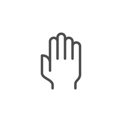 Palm line icon