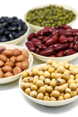 Legume white background