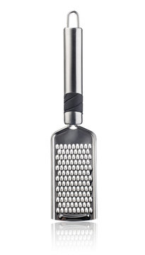 Stainless steel grater isolated on white background