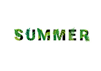 Tropical summer font
