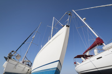 Obraz premium sailboats in the sky