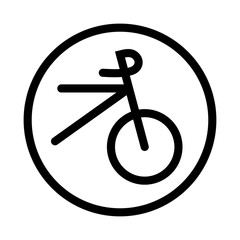 Bicycle icon - vector iconic design