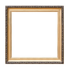 Fototapeta premium Gold frame for paintings, mirrors or photos