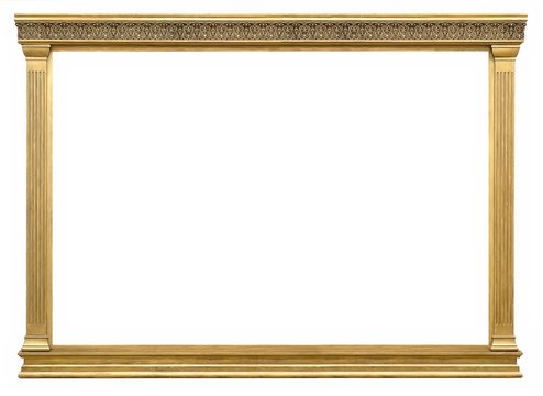 Gold frame for paintings, mirrors or photos