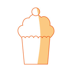 Delicious cupcake dessert