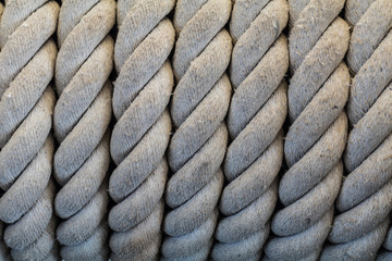 White big old robe texture close up