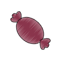 sweet caramel isolated