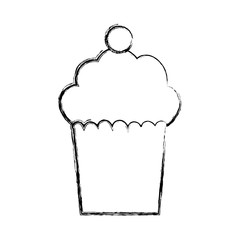 Delicious cupcake dessert