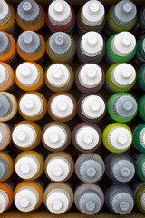 Collection of Bottle Paints from the Top