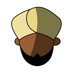 Indian ethic man cartoon