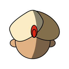 Indian ethic man cartoon