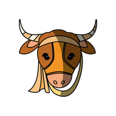 Indian sacrew cow cartoon
