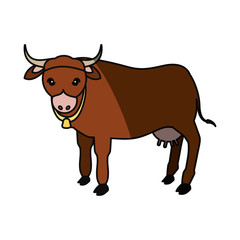 Indian sacrew cow cartoon