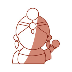 Indian woman cartoon