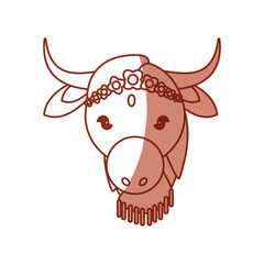 Indian sacrew cow cartoon