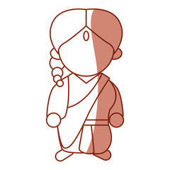 Indian woman cartoon