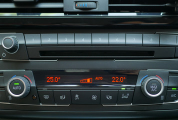 Air condition control in luxury car.